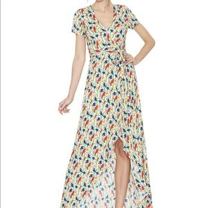 Alice + Olivia Dresses - Alice + Olivia Adrianna Bird Mock- Wrap Dress Alice + Olivia Dresses - Alice + Olivia Adrianna Bird Mock- Wrap Dress